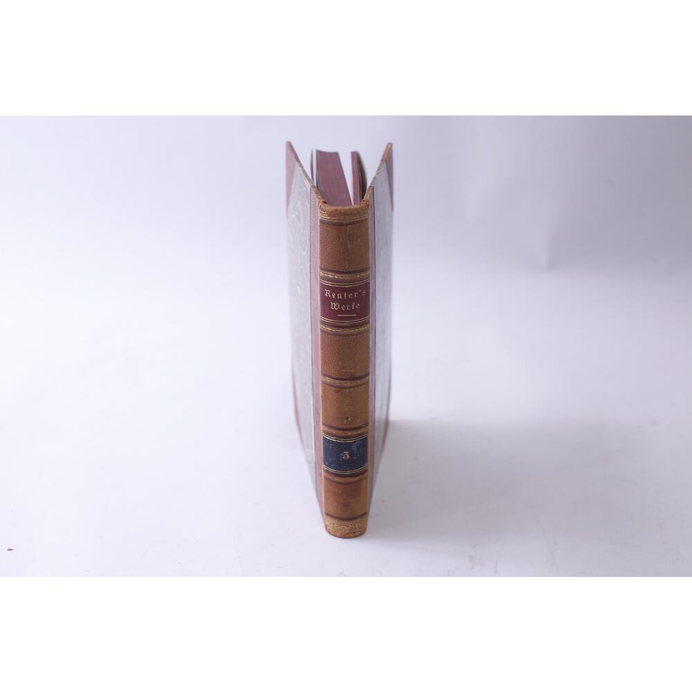 Sämmtliche Werke, Complete Works of Fritz Reuter, Volume 3, 1878, Antique German
